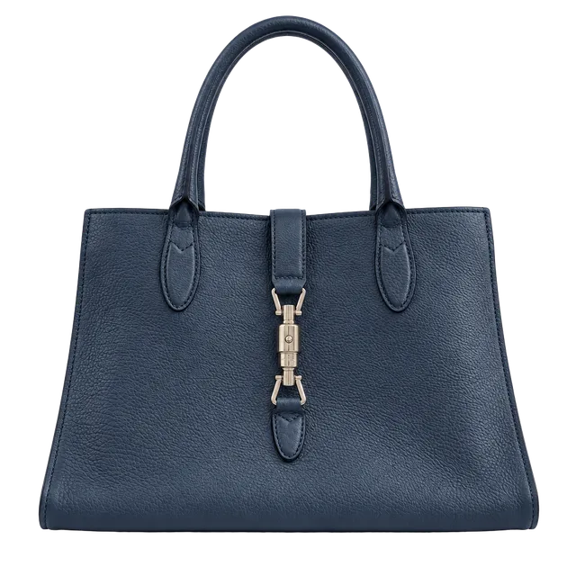 Gucci Jackie Tote Bag Blue Leather
