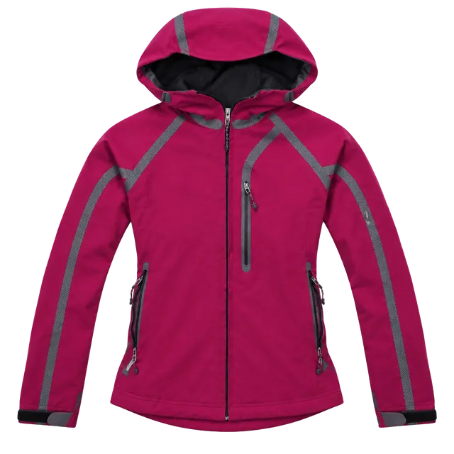 Mountain Hardwear Hooded Softshell Jacket Pink Gray