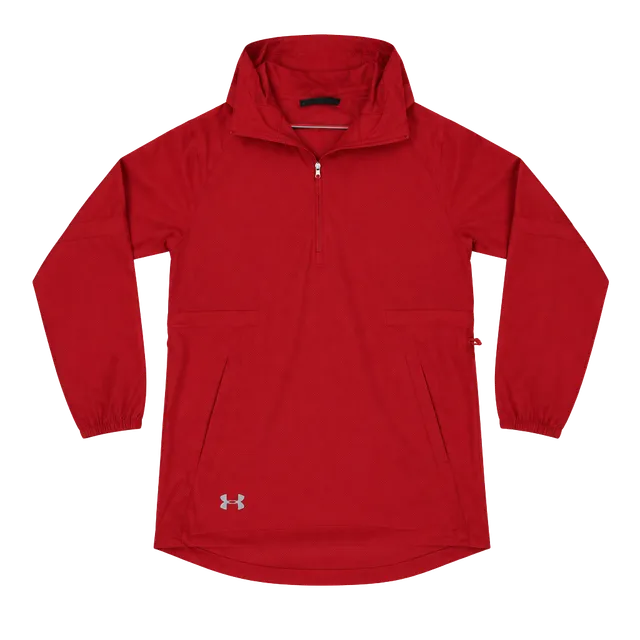 Under Armour HeatGear Half Zip Jacket Size M Red