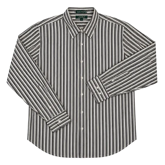 Lauren Ralph Lauren Striped Button Down Shirt Size M