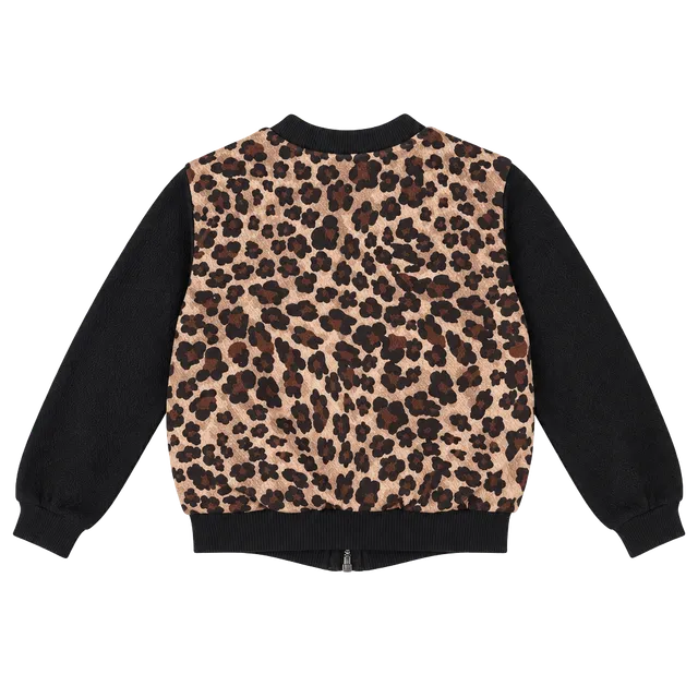 Lavender Bomber Jacket Size 4-5 Animal Print