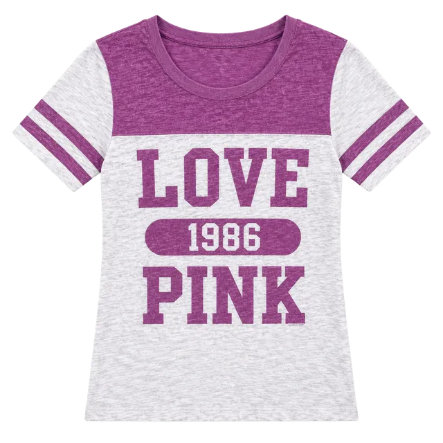 Pink Victoria's Secret Love Pink 1986 Burnout Jersey Tee (2012)
