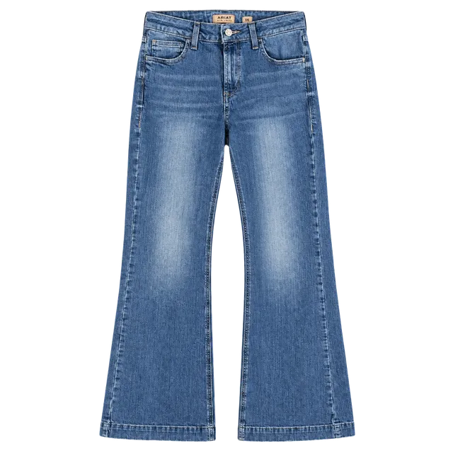 Ariat R.E.A.L. Denim Flare Jeans Size 28x32 Light Wash Bootcut