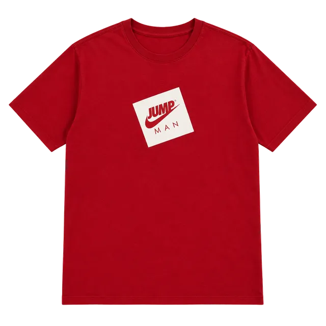 Jordan Jumpman Graphic T-Shirt Size L Red Standard Fit