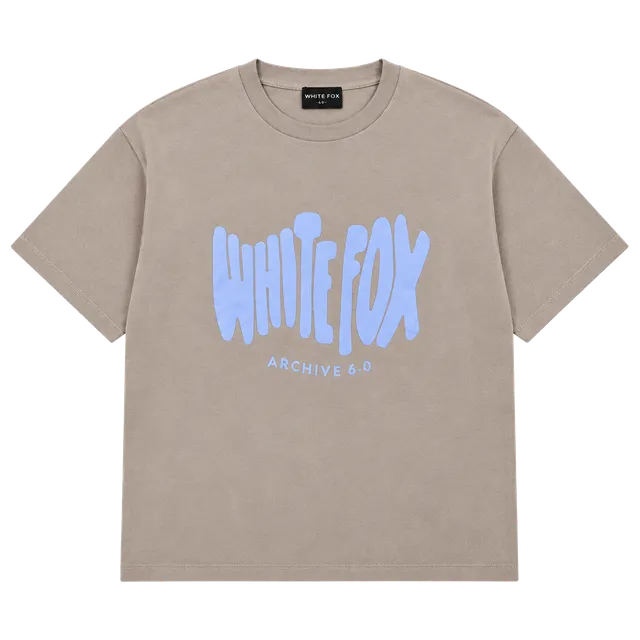 White Fox Archive 6.0 T-Shirt Size M/L Tan Graphic Tee