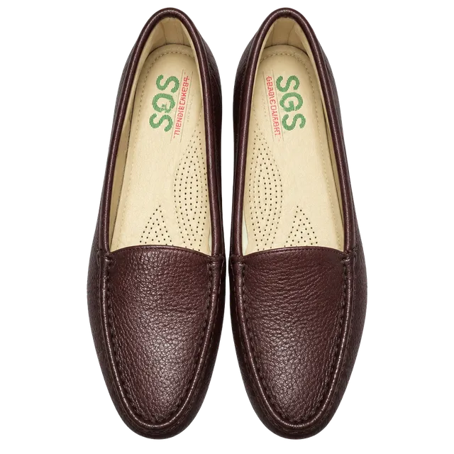 SAS Loafers Burgundy Leather
