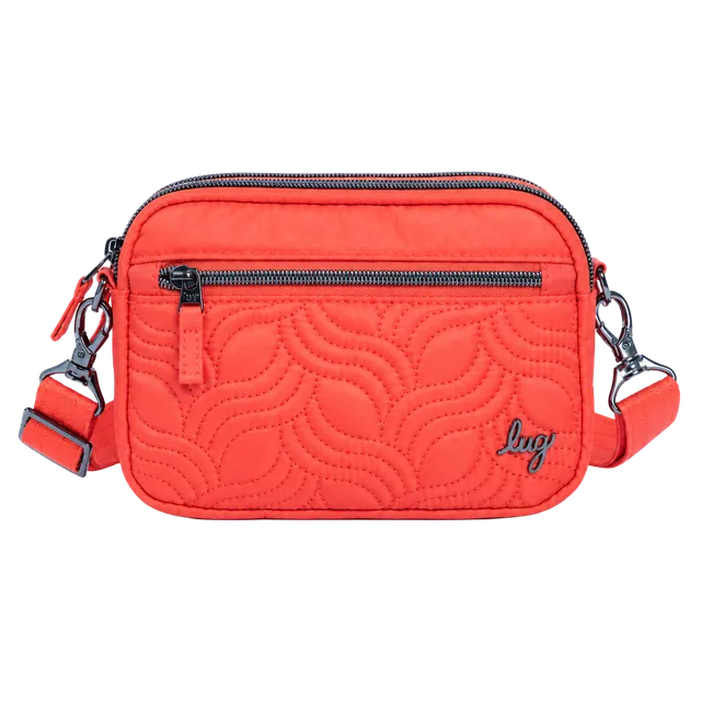 Lug Super Coupe Convertible Crossbody Bag Papaya Quilted RFID