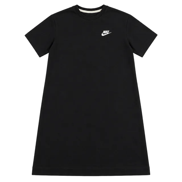NIKE Tech Fleece Dress Womens Size L Black Sweatshirt Athleisure Lounge Casual