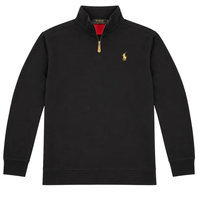 Polo Ralph Lauren Quarter Zip Sweatshirt Size L 14-16 kids Black
