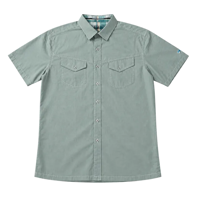 Kuhl Short Sleeve Button Down Shirt Green Size L
