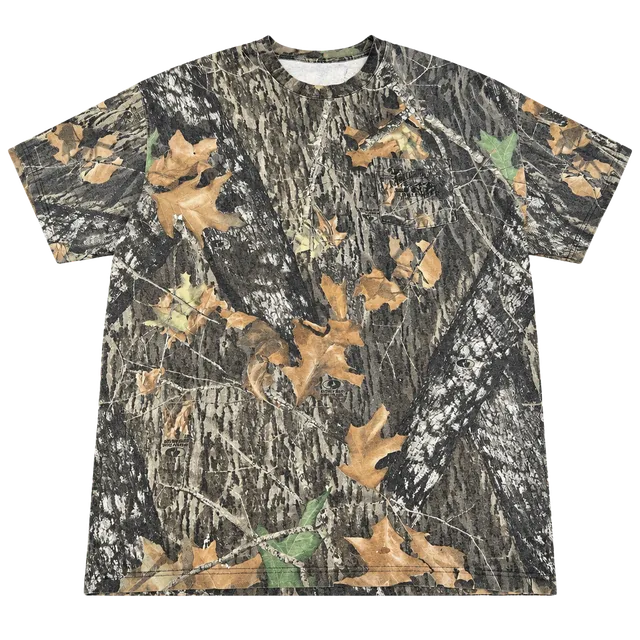 Mossy Oak Break Up Camo T-Shirt Pocket Deer Hunting Outdoors Brown