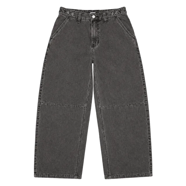 Vans Barrel Jeans Size 27 Black Denim Relaxed Wide Leg Pants Baggy Skater Jeans 