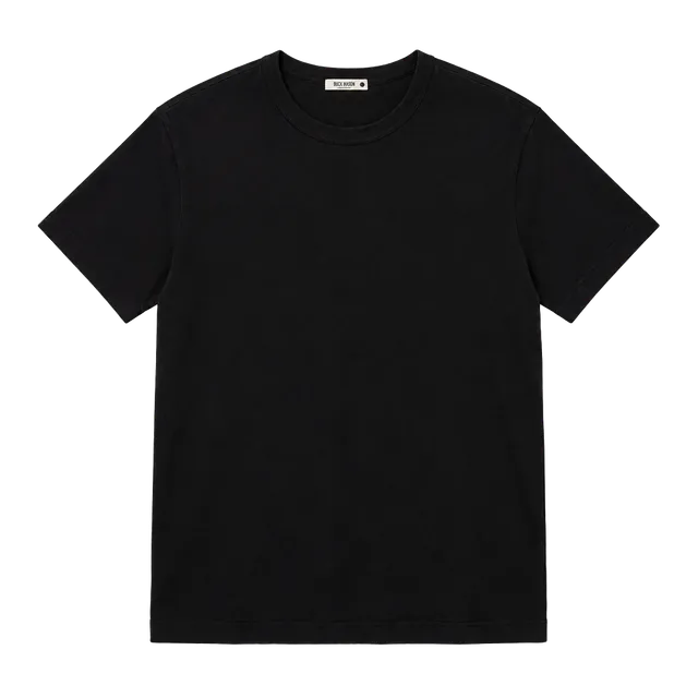 Buck Mason Crew Neck T-Shirt Size L Black Cotton