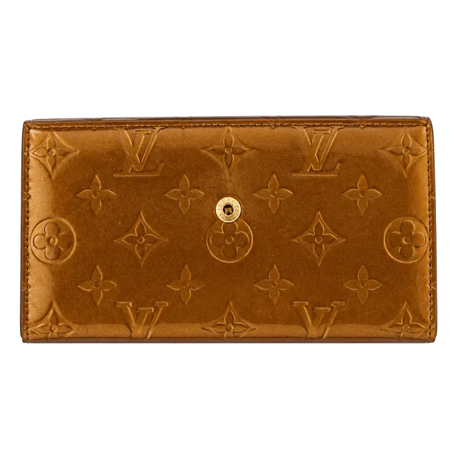 Louis Vuitton Monogram Vernis International Wallet Bronze Patent Leather
