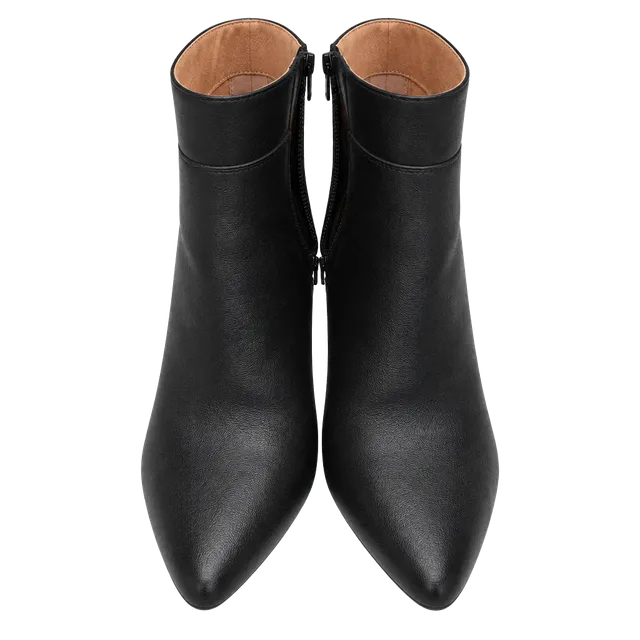Corso Como Black Leather Ankle Boots