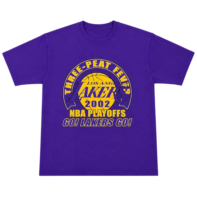 Fruit of the Loom Los Angeles Lakers T-Shirt XL 2002 NBA Playoffs
