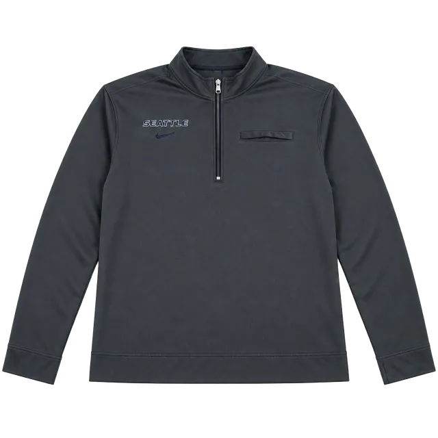 Vintage Nike Dri-Fit Seattle Long Sleeve Gray Pullover 1/4 Zip ...