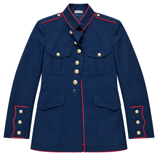 USMC Dress Blue Uniform Jacket Coat Vintage 1989 36R Excellent Condition