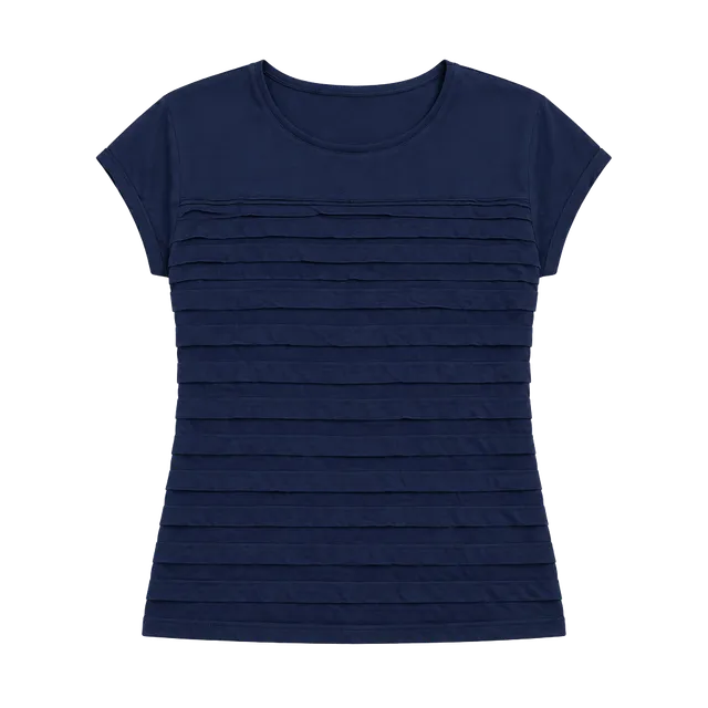 Liz Claiborne Blue Pleated Top Size XL