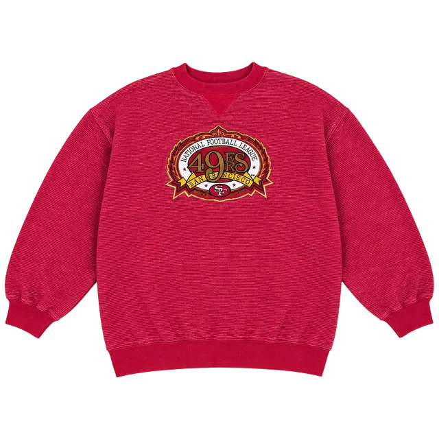 90s Trench San Francisco 49ers Striped Sweatshirt