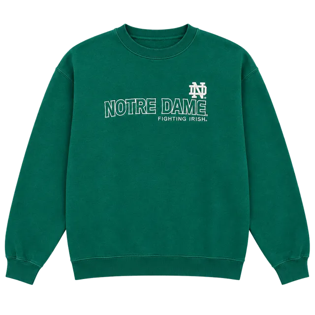 Adidas Notre Dame Fighting Irish Sweatshirt Size L Green