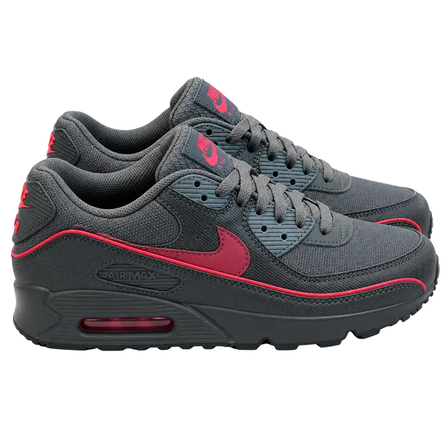 Nike Air Max 90 Premium Iron Grey University Red