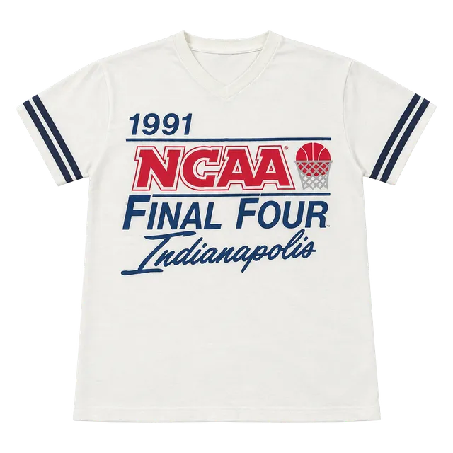 Logo 7 1991 NCAA Final Four Indianapolis T-Shirt Size Large Vintage White