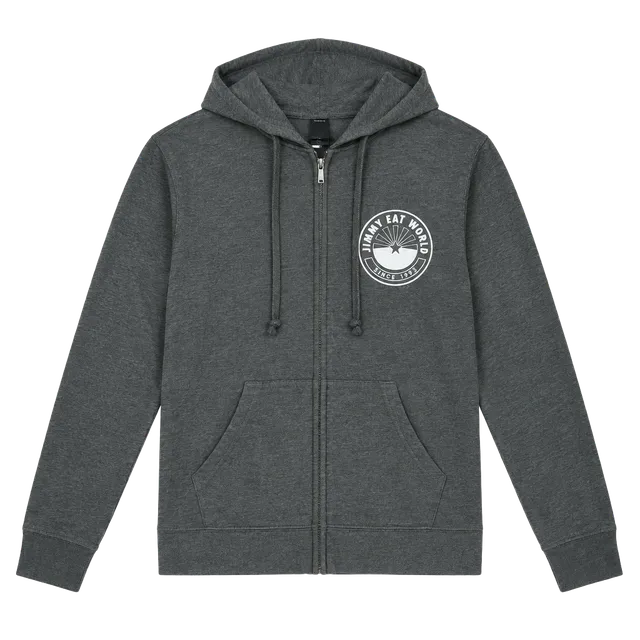 Tultex Jimmy Eat World Zip Up Hoodie Size S Gray Band Merch