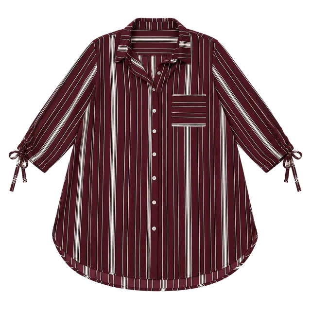 Hippo Striped Button Down Shirt Size XL
