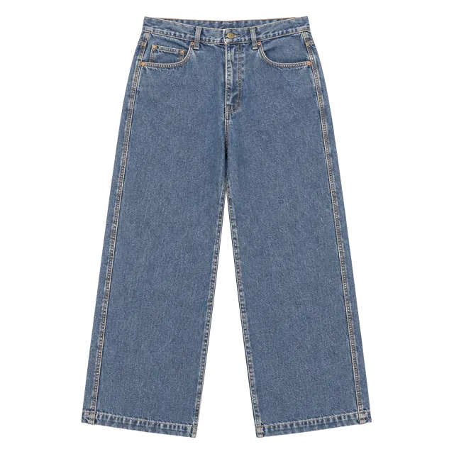 Baggy Denim Jeans Blue Size 38