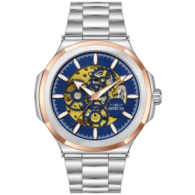 Invicta Objet D Art Automatic Blue Dial Skeleton