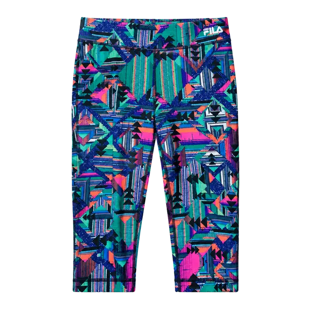 Fila Sport Aztec Capri Leggings Size S Multi