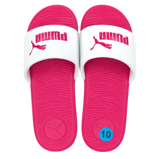 Puma Cool Cat 2.0 Size 10 Knockout Pink White Slide Sandals