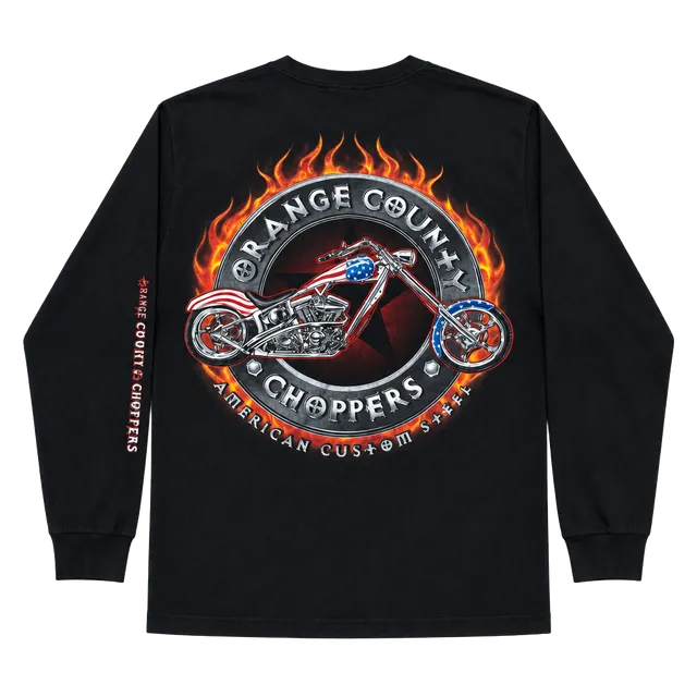 Alstyle Apparel Orange County Choppers Long Sleeve T-Shirt Size M