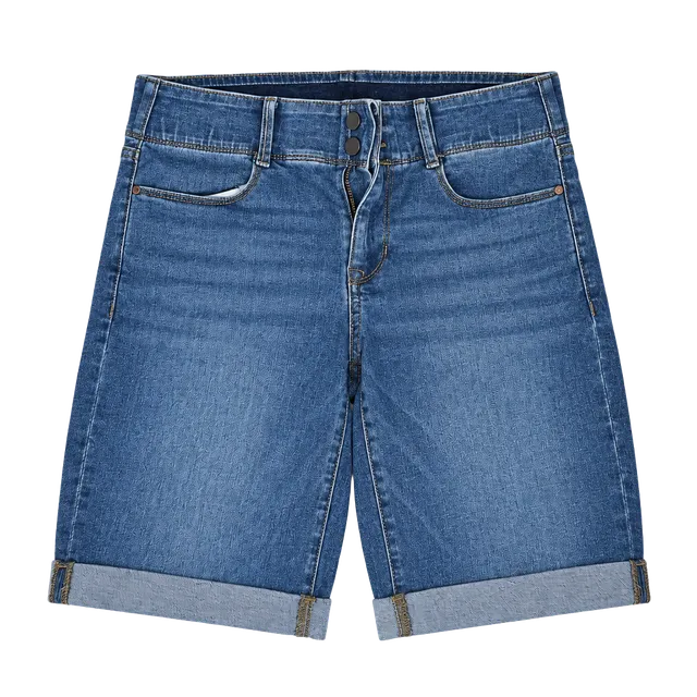 Apt. 9 Women's Bermuda Denim Shorts Blue Size 8 Stretch Cotton