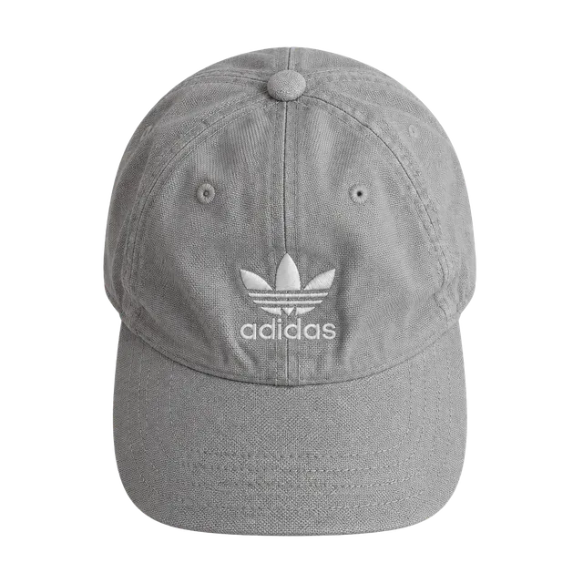 Adidas Trefoil Relaxed Strapback Baseball Cap Grey