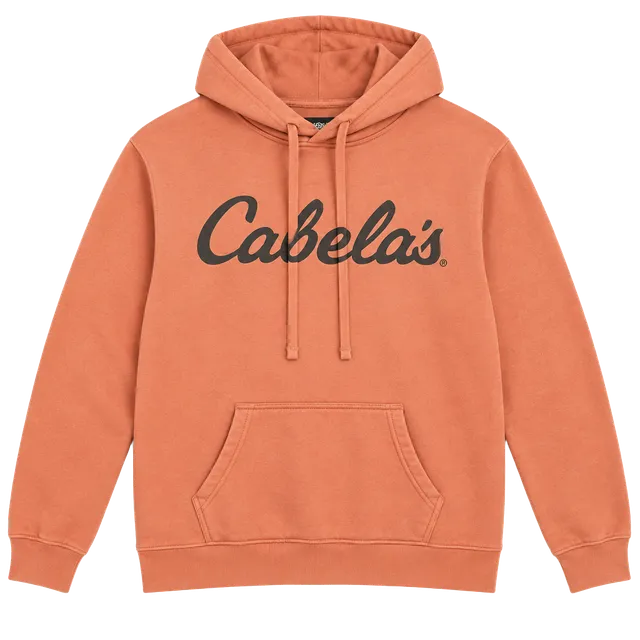 Cabela's Hoodie Size M Coral Pink Pullover hoodie 003-170