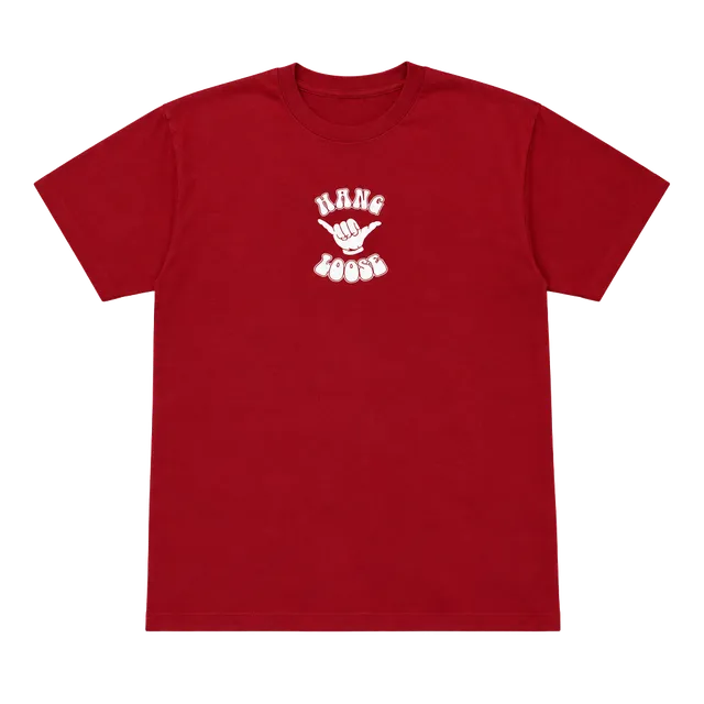 Early 2000s Steve & Barry's Hang Loose T-Shirt Size XXL Red Graphic