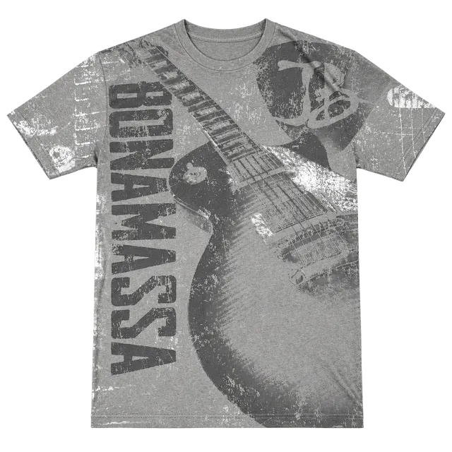 Next Level Apparel Joe Bonamassa Graphic T-Shirt Size M Gray