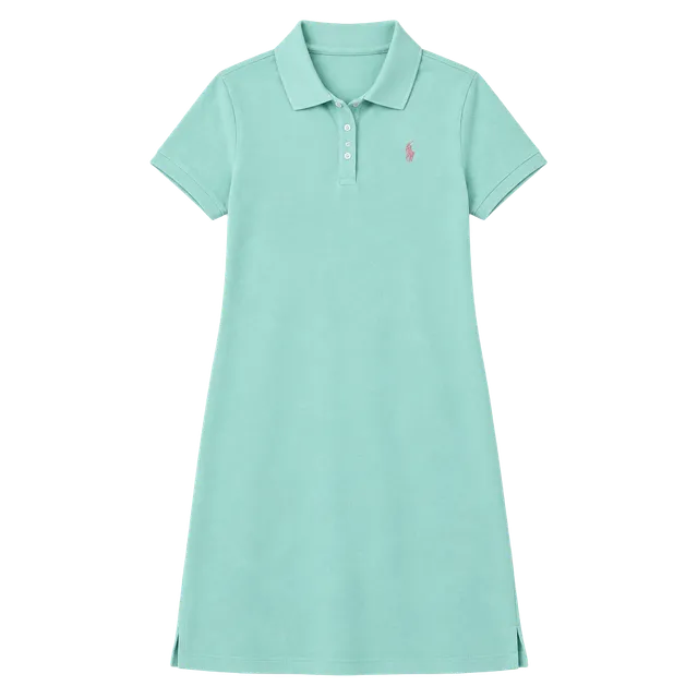 J.Crew Polo Dress Size L Mint Green Cotton Blend