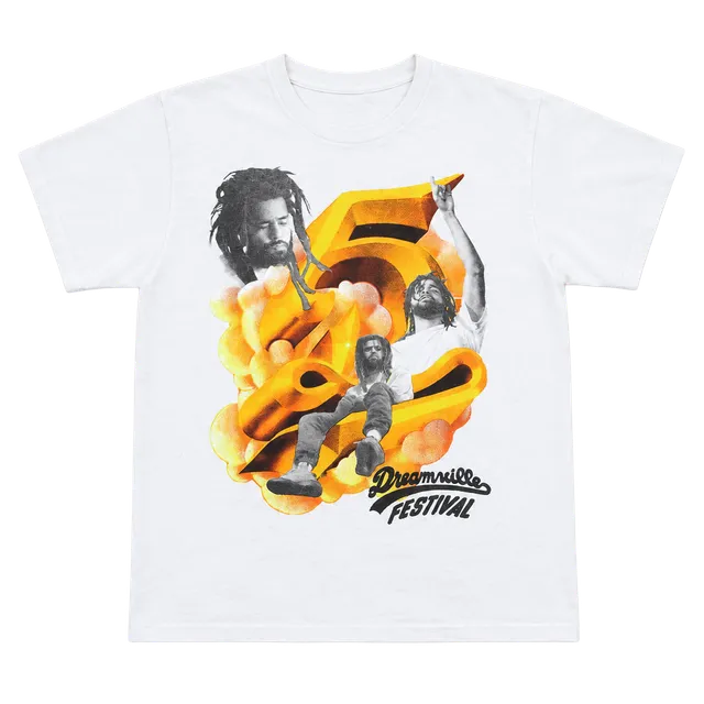 Headgear Classics Dreamville Festival T-Shirt Size L White J. Cole