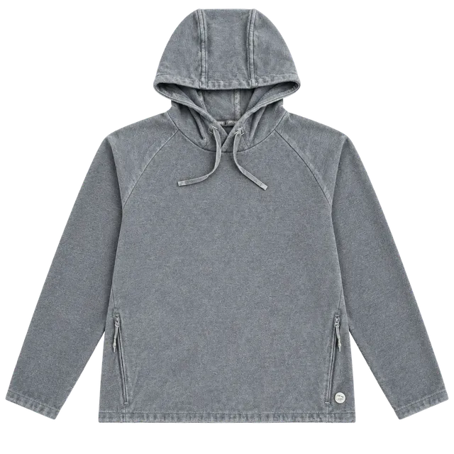 LL Bean Hoodie L Reg Blue Pullover Sweatshirt