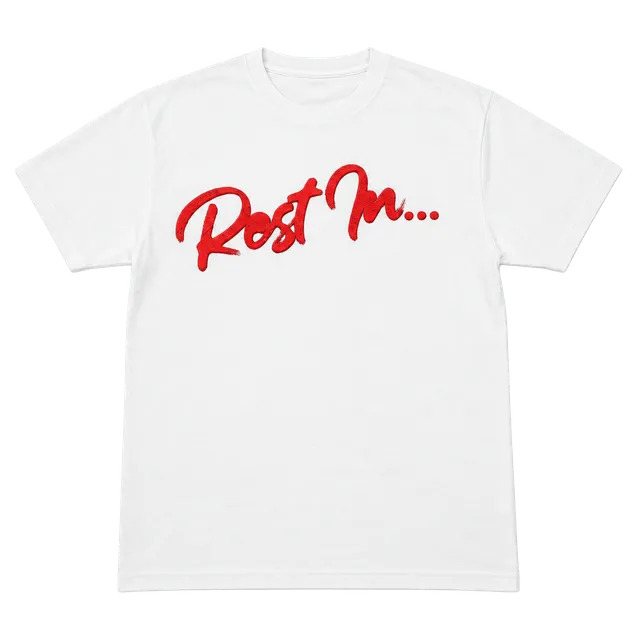 Rest in Paradise T-Shirt Large White Graphic Tee