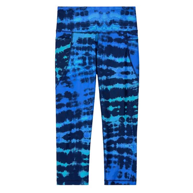 Old Navy Active Elevate Legging Blue Tie Dye