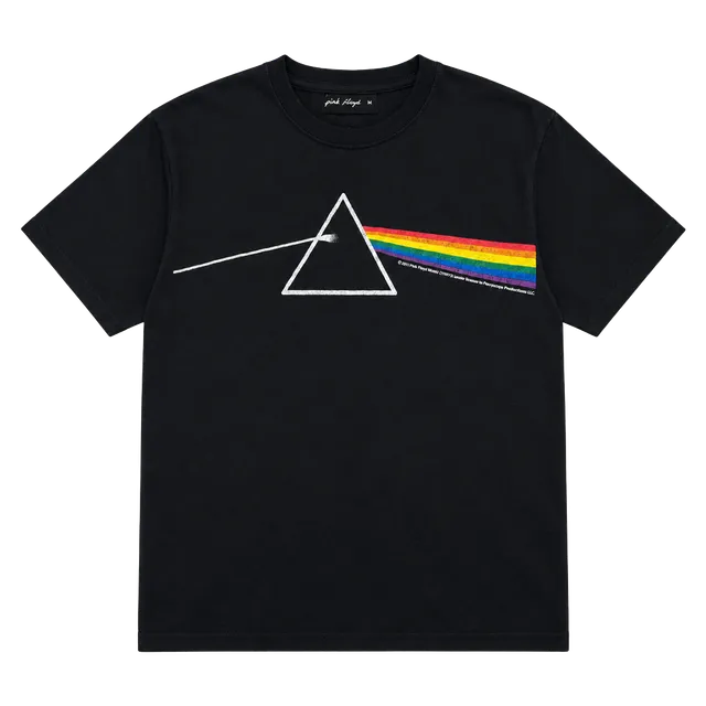 Pink Floyd Dark Side Of The Moon T-Shirt Size M Black Graphic Tee