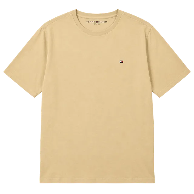 Tommy Hilfiger Crew Neck T-Shirt Size XXL Yellow Logo