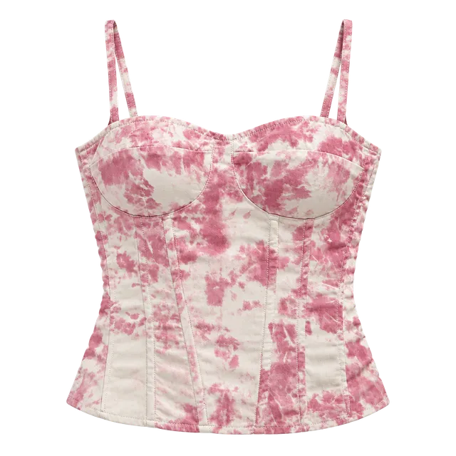 Tie-Dye Corset Top