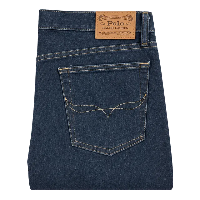 NWT Polo Ralph Lauren Stretch Slim Straight Jeans Size 34X30 Blue