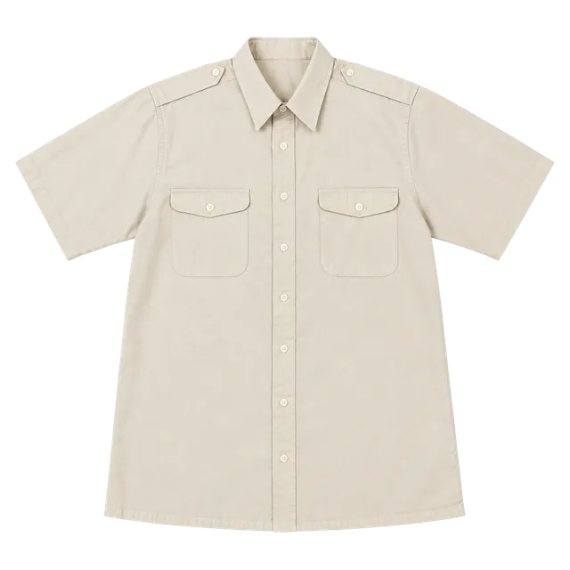 Christian Dior Short Sleeve Button Up Shirt Size M Tan