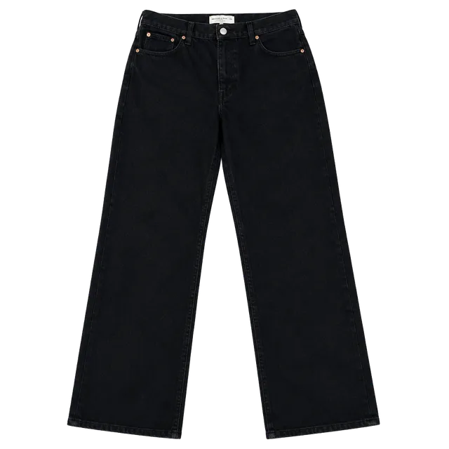 Abercrombie & Fitch Curve Love High Rise 90's Relaxed Size 28 Black Jeans